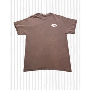 Costa Brown Graphic T-Shirt Size US UK Medium 100% Cotton